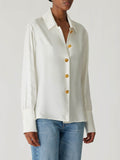 Silky Novelty Button Shirt