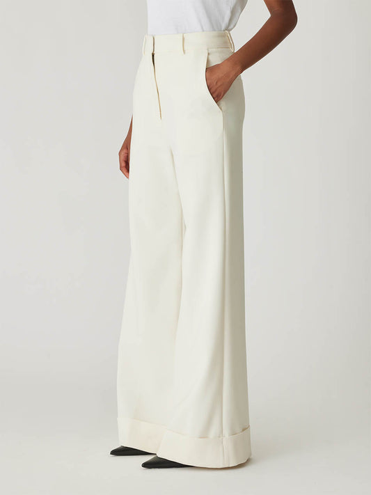 Refined Suiting Wide Leg Trouser