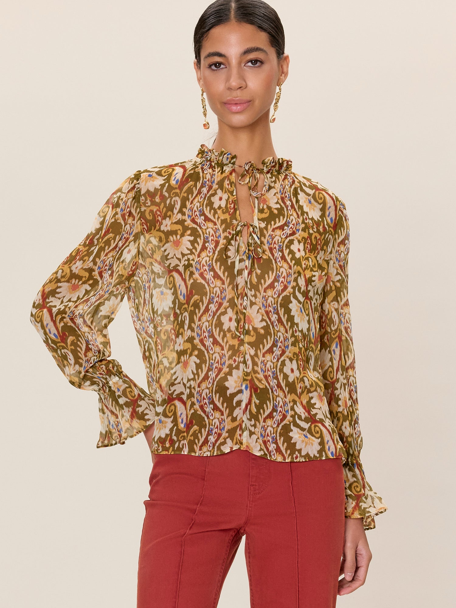 Isha Printed Blouse