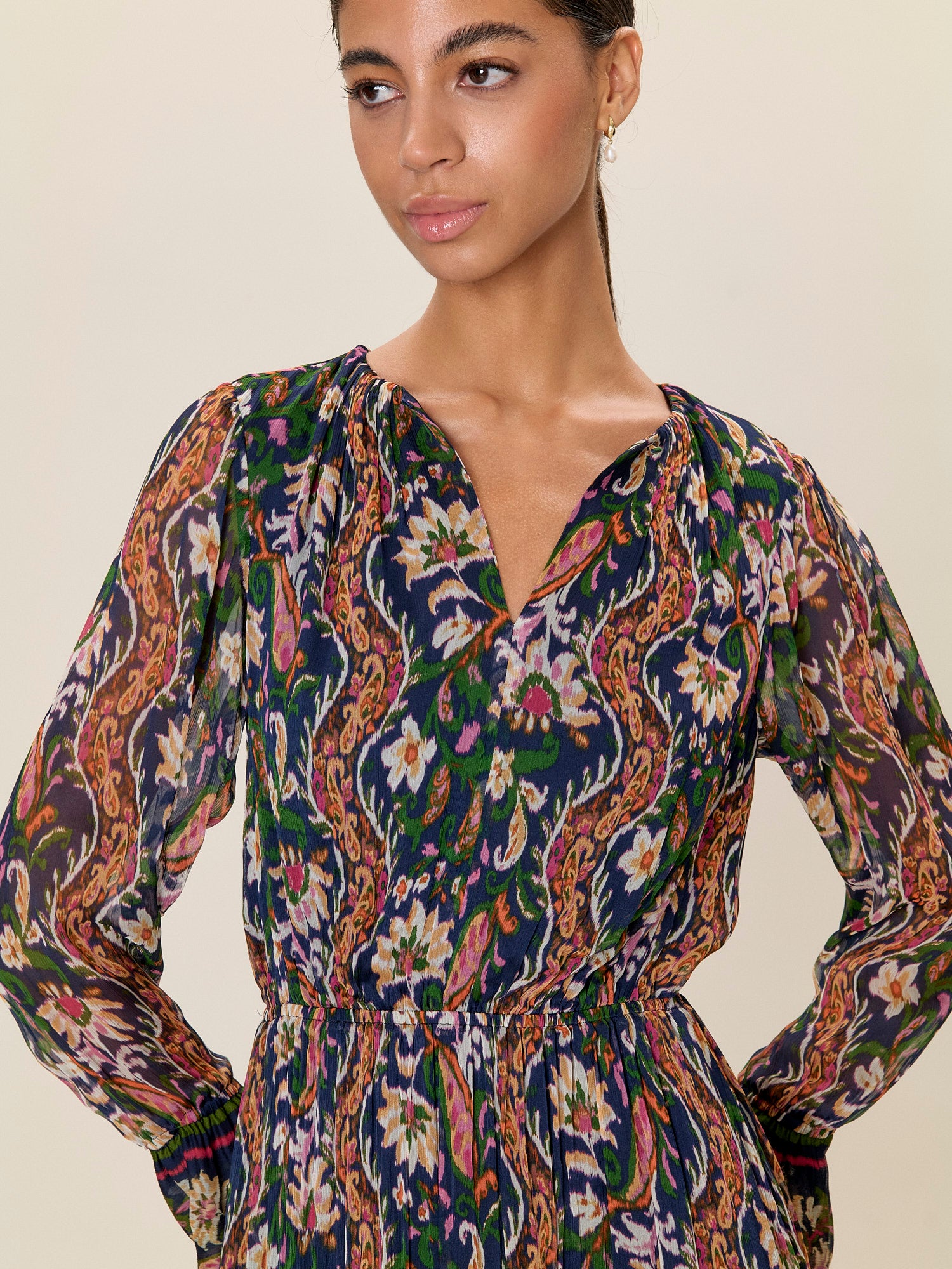 Isha Long  Sleeve Dress