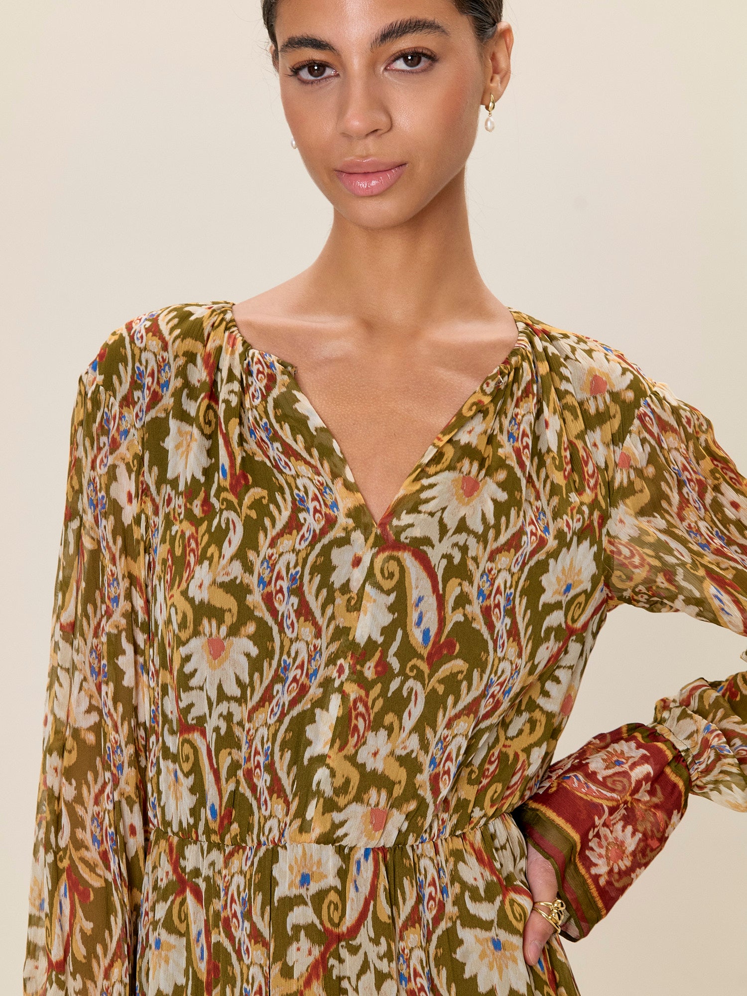 Isha Long  Sleeve Dress