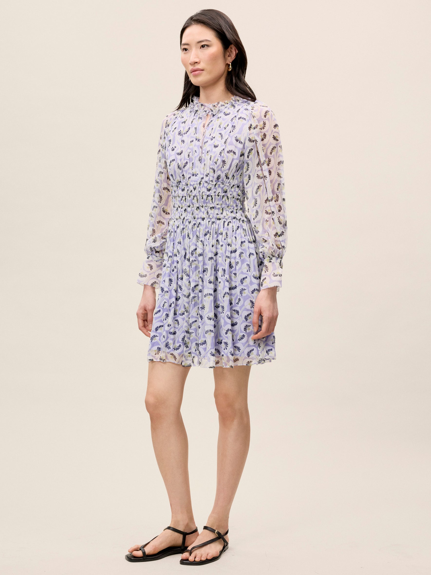 Deco Long Sleeve Dress