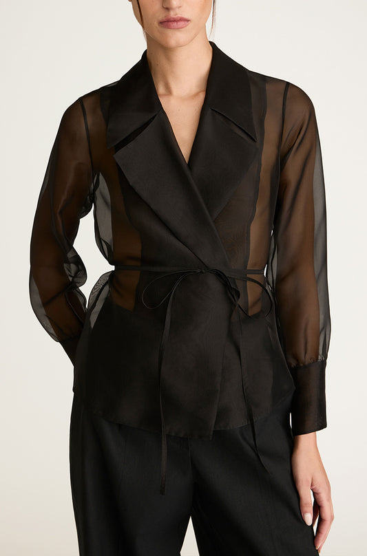 Organza Wrap Shirt