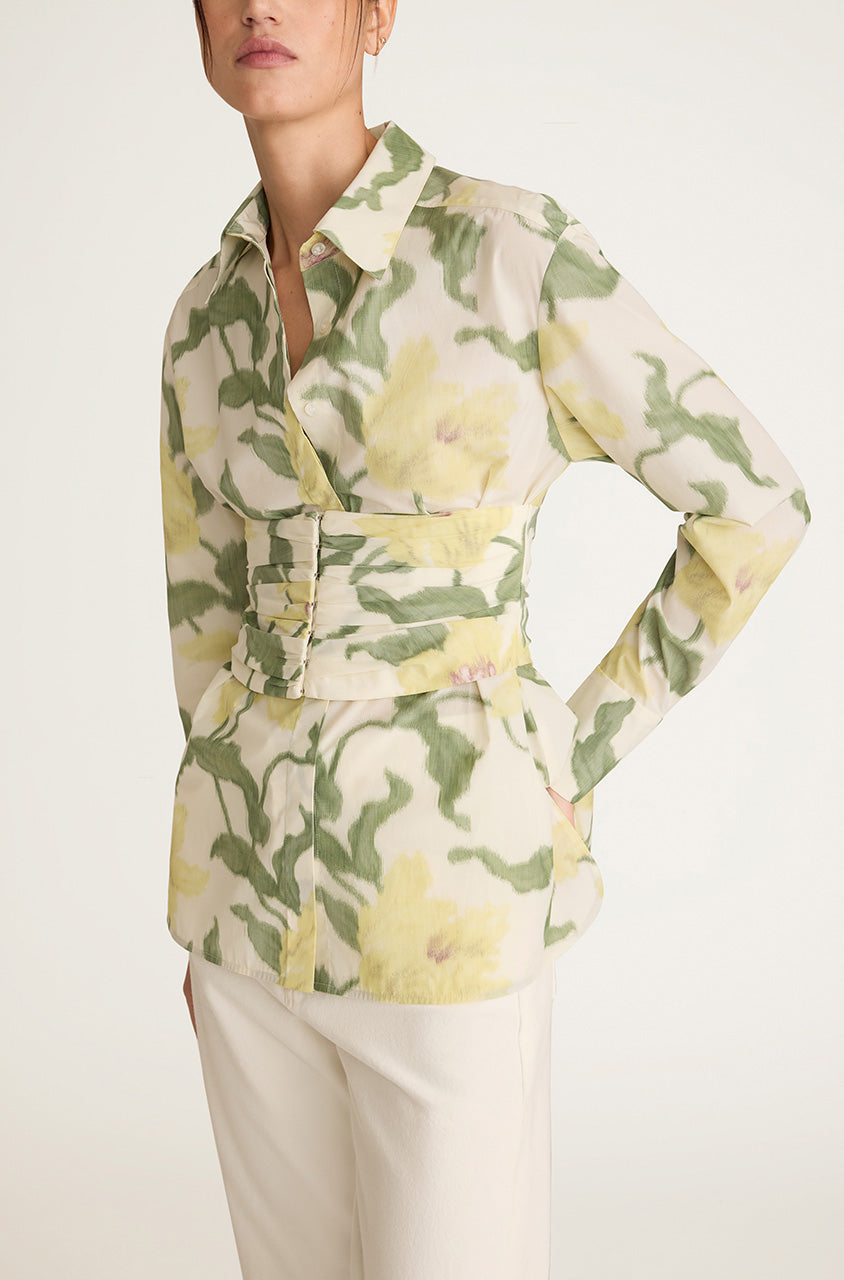 Nouveau Fleur Bustier Button Down