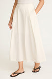 LINEN COTTON OTTOMAN SKIRT