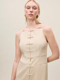 Beatrice Stretch Linen Dress