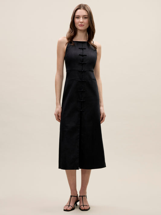 Beatrice Stretch Linen Dress