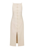 Beatrice Stretch Linen Dress