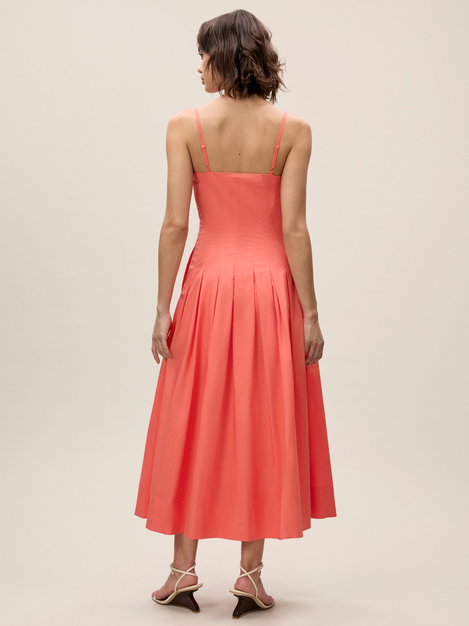  Priya Poplin Dress in Coral by Rebecca Taylor