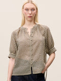 Aster Gingham Blouse