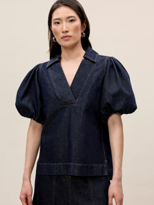 Gabrielle Denim Blouse