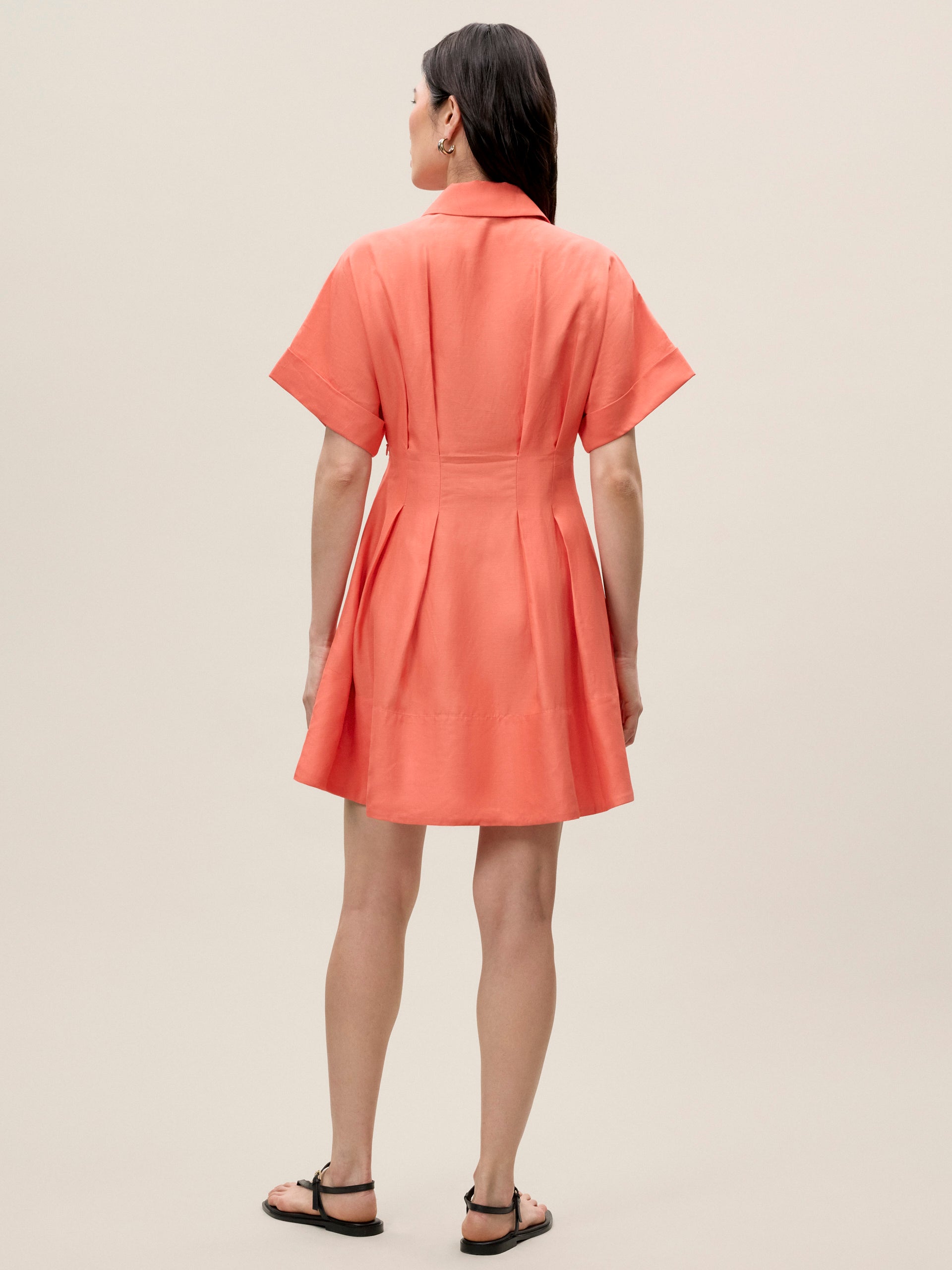  Lena Shine Dress in Coral by Rebecca Taylor