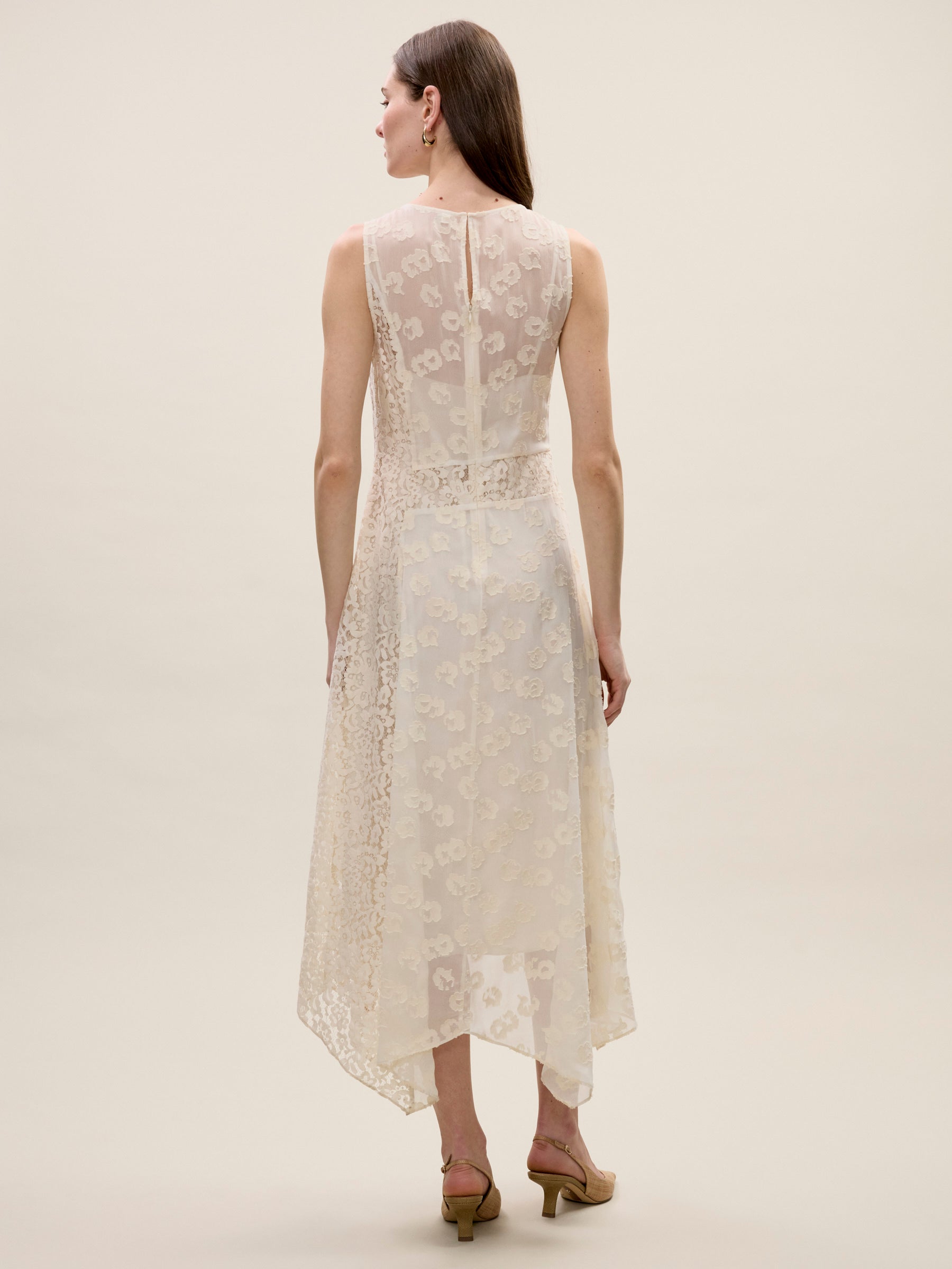  Marielle Lace Dress in Ivory by Rebecca Taylor