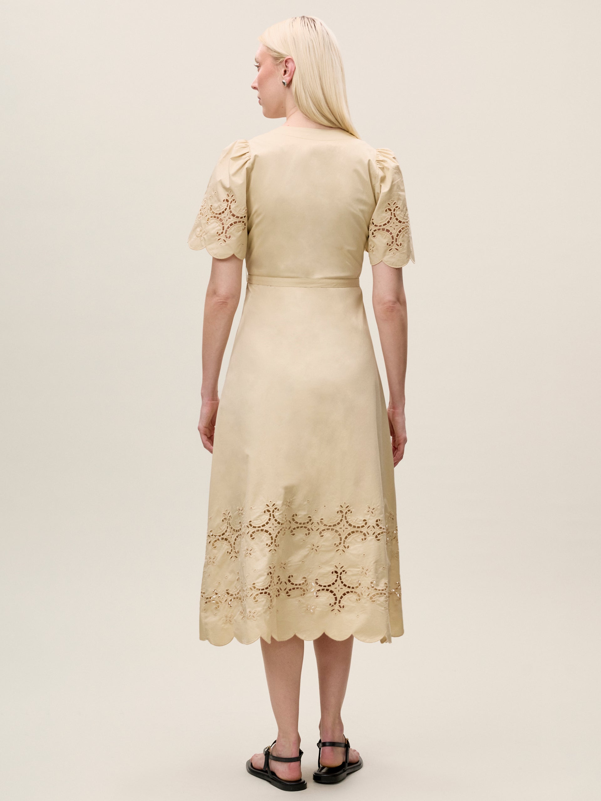  Raquel Twill Dress in Latte by Rebecca Taylor