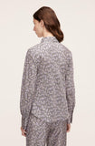 Violet Fleur Silk Blouse