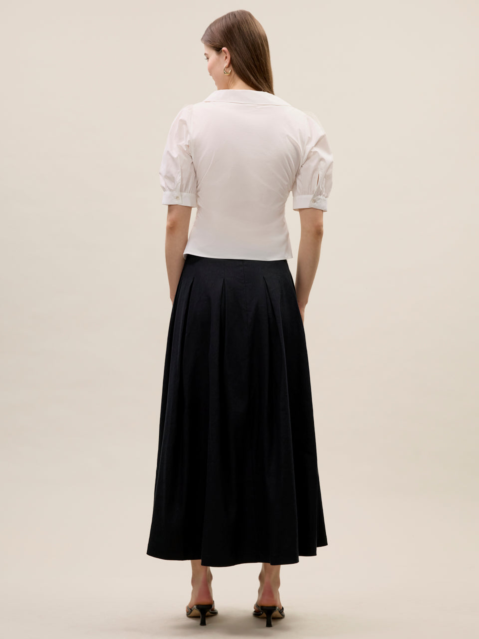  Isla Poplin Shirt in Milk by Rebecca Taylor