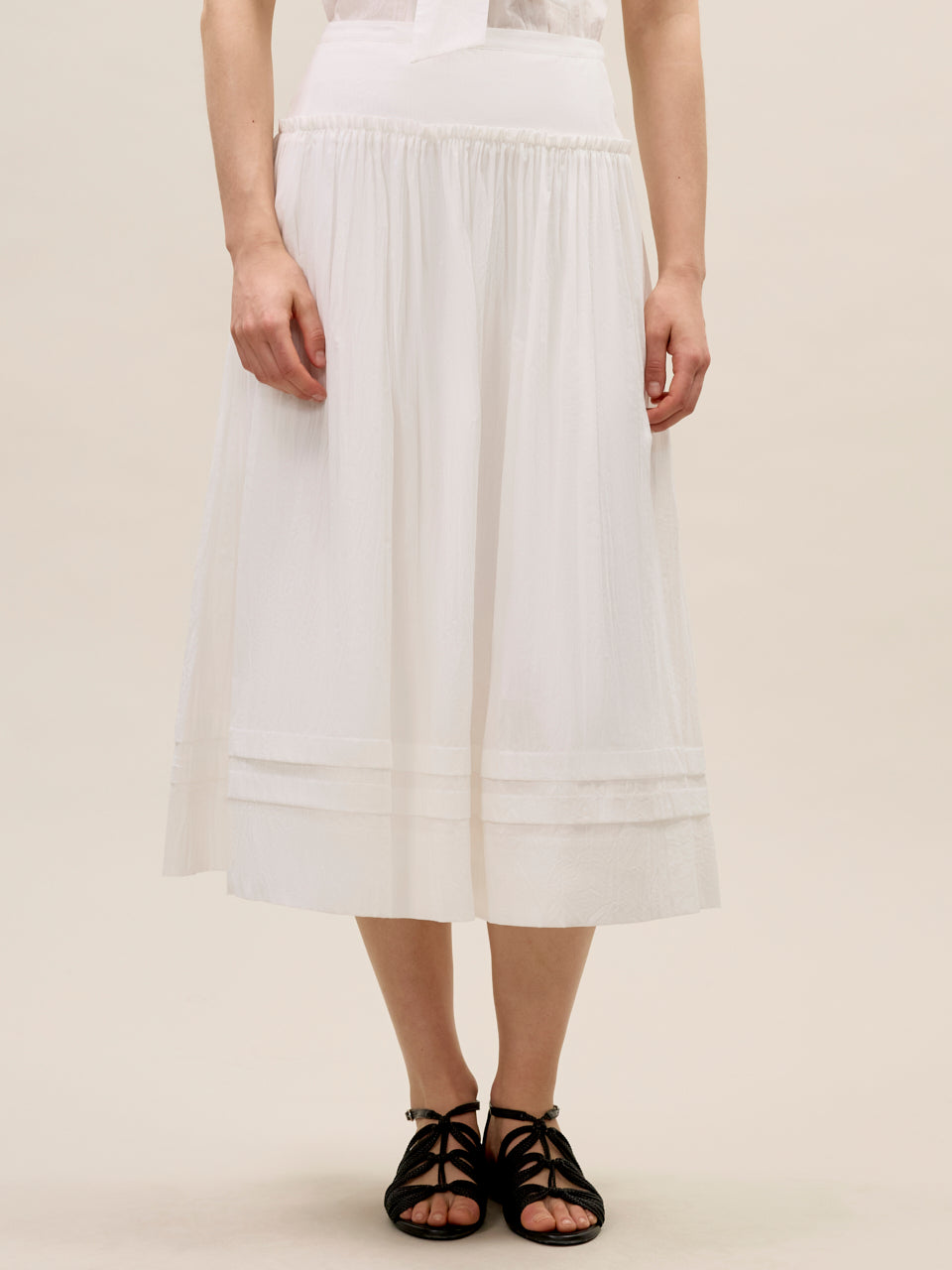  Marietta Skirt in Milk by Rebecca Taylor