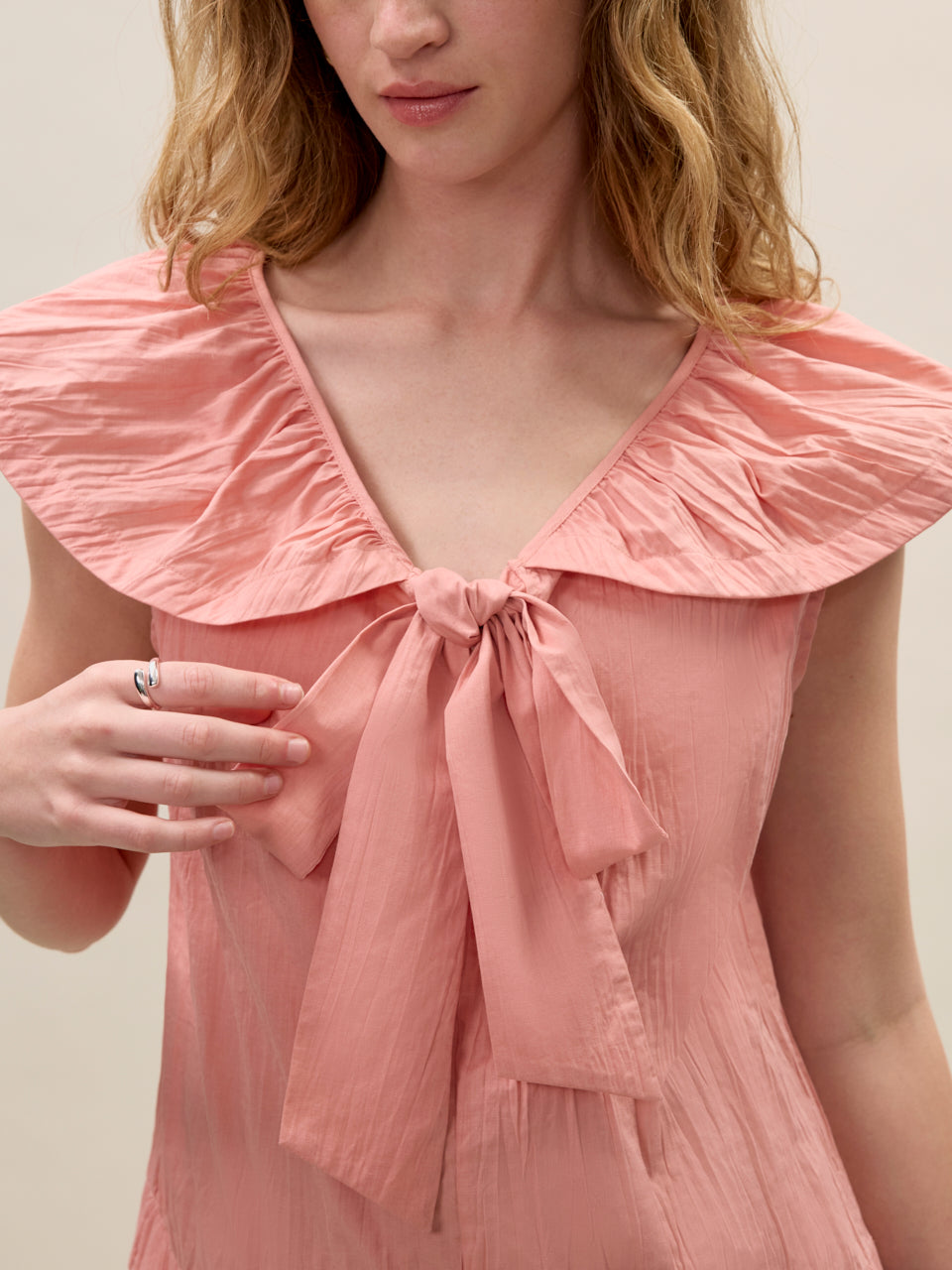  Marietta Crinkle Top in Sorbet by Rebecca Taylor