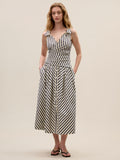 Isla Stripe Poplin Dress