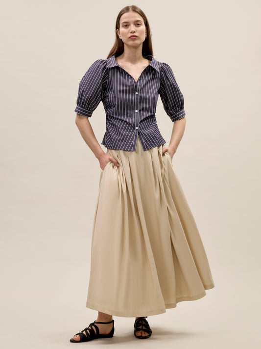 Isla Stripe Poplin Shirt