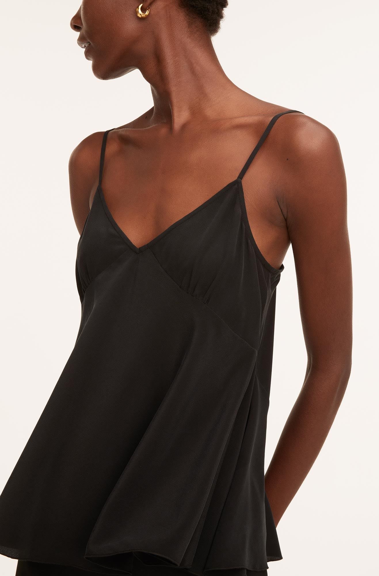 Rebecca Taylor Essential Silk Camisole in Black