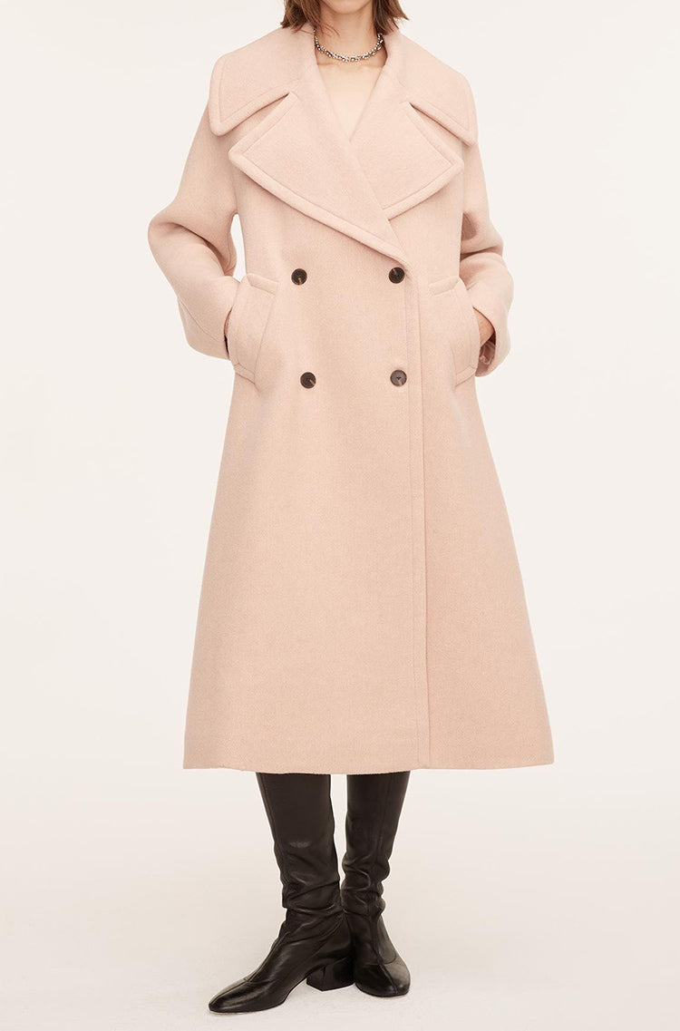 Wool Melton Trench Coat | Rebecca Taylor