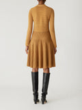 Ottoman Knit Ls Dress