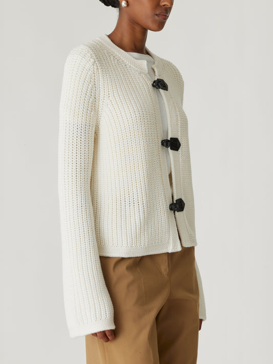 Novelty Wool Toggle Cardi