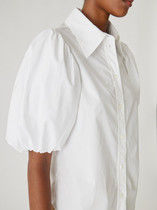 Puff Sleeve Button Down Shirt