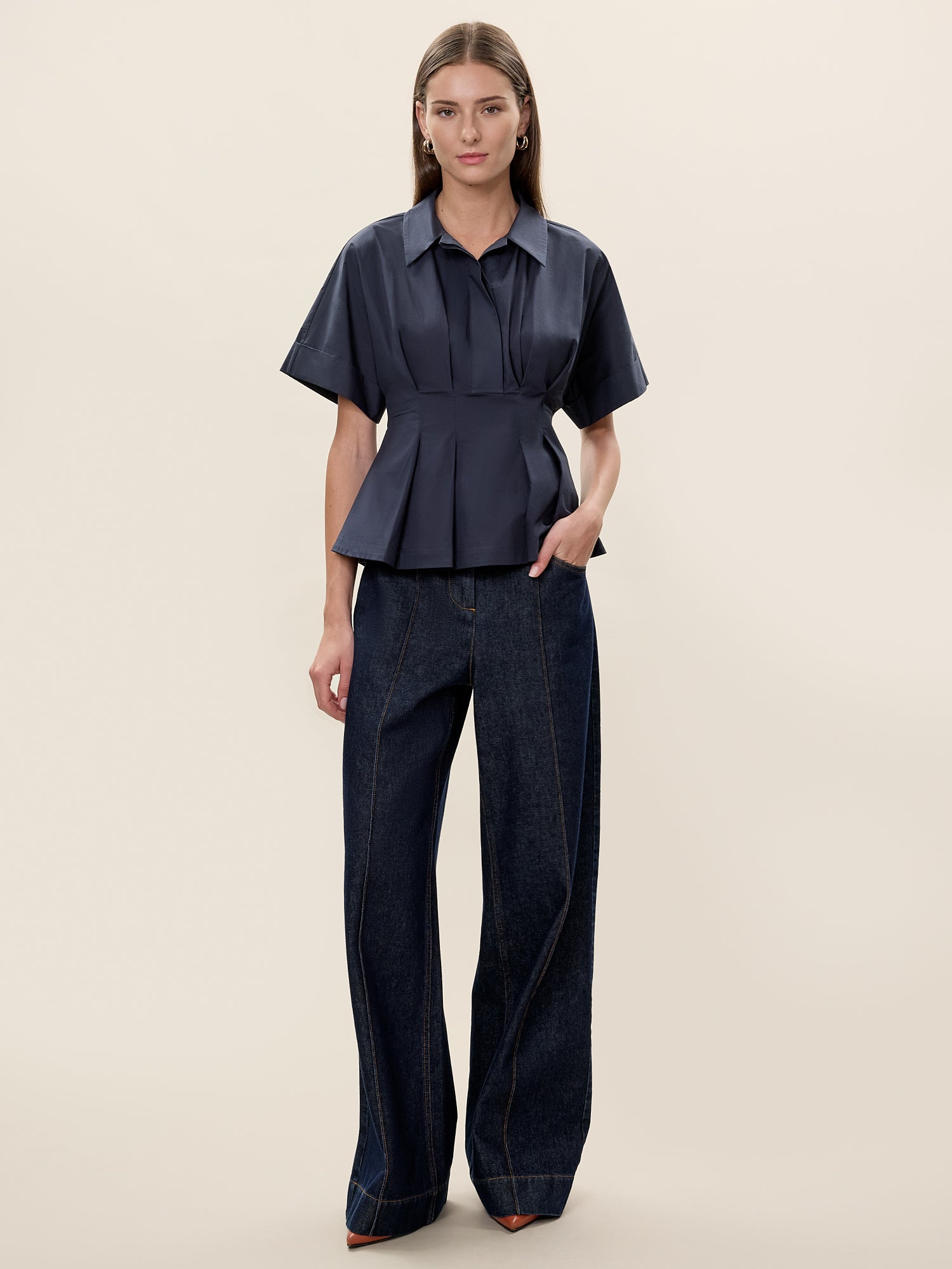 Aisley Poplin Blouse