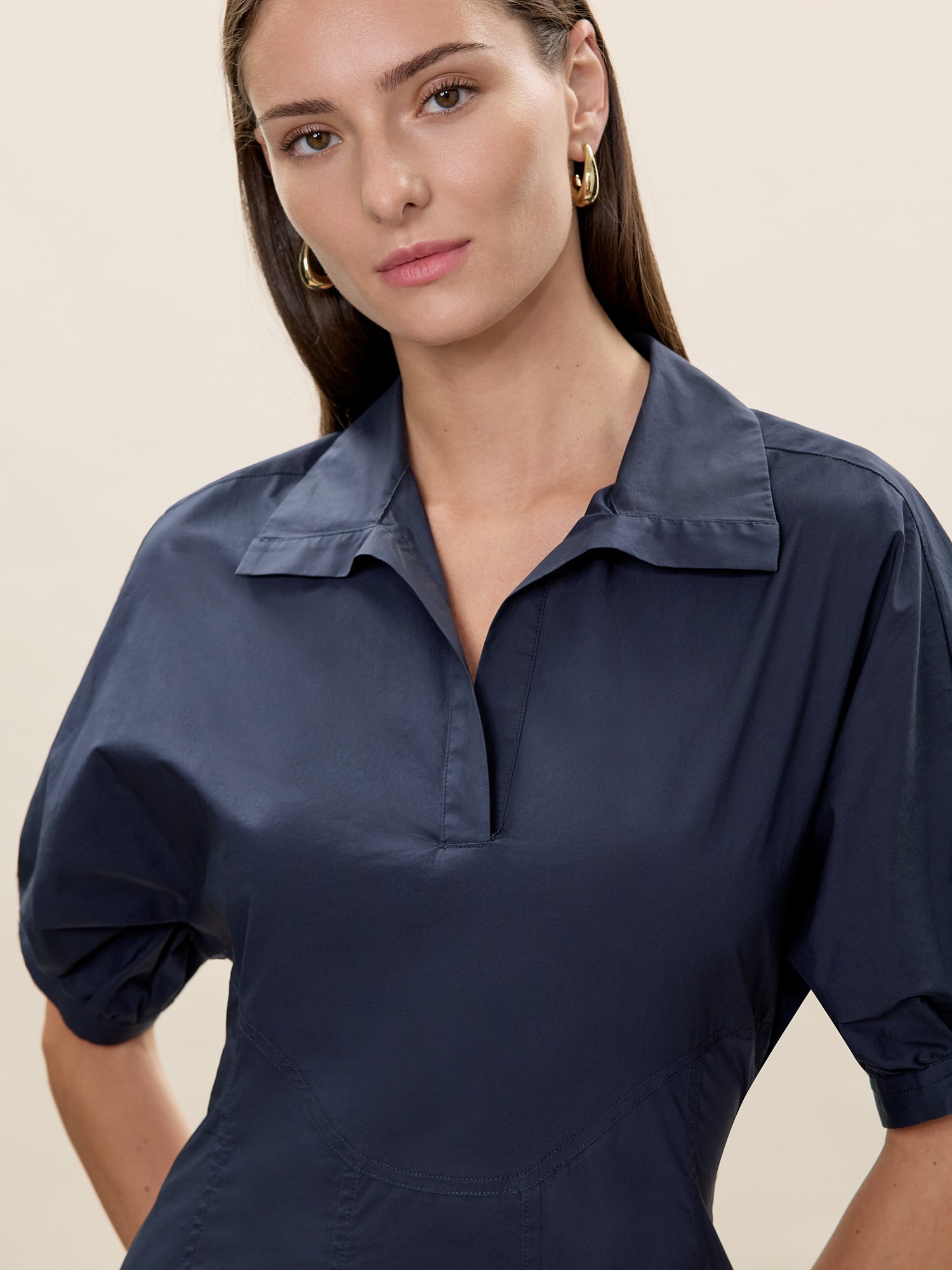 Aisley Poplin Dress