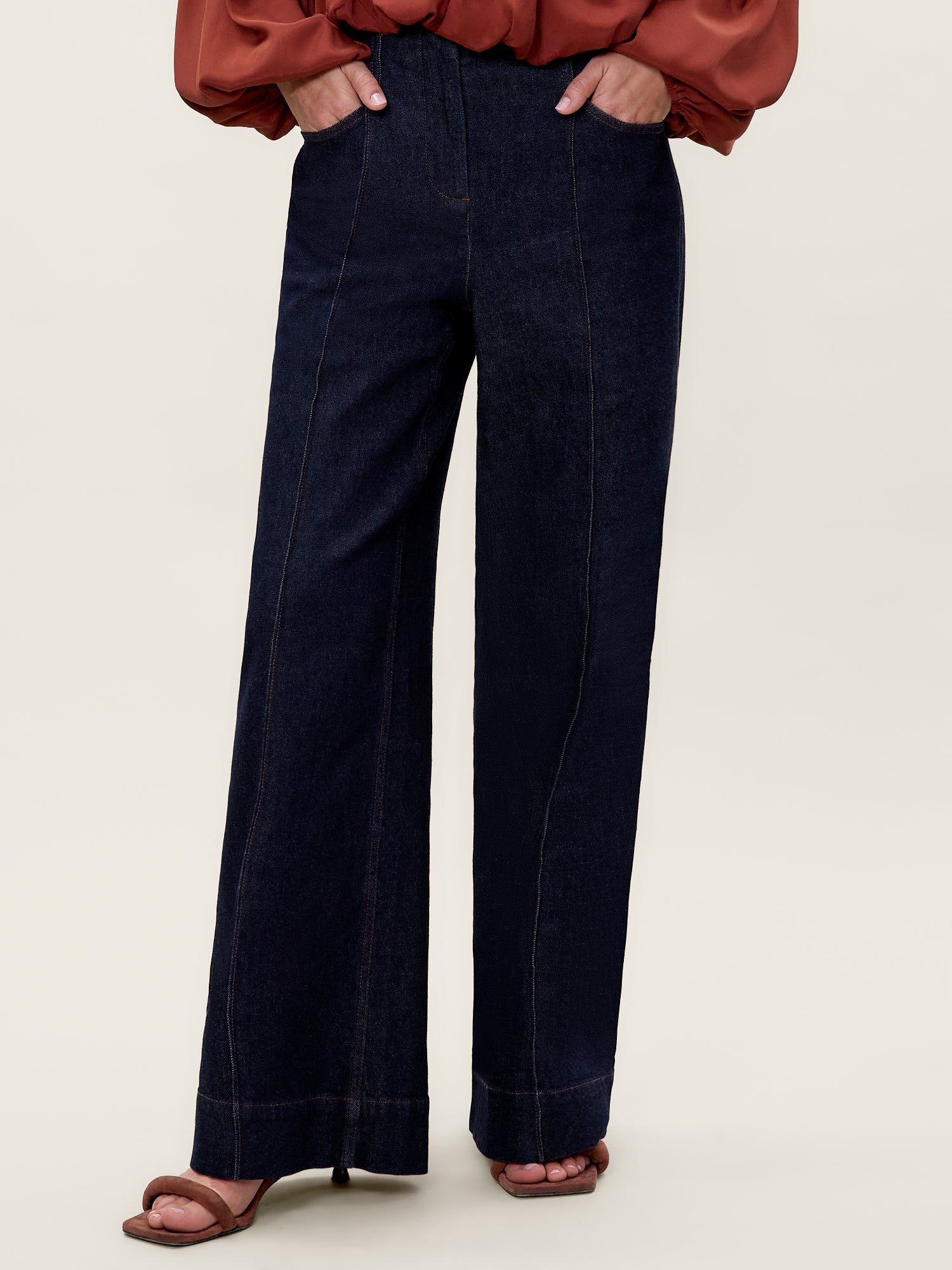  Carmen Denim Pant in Carmen Indigo by Rebecca Taylor