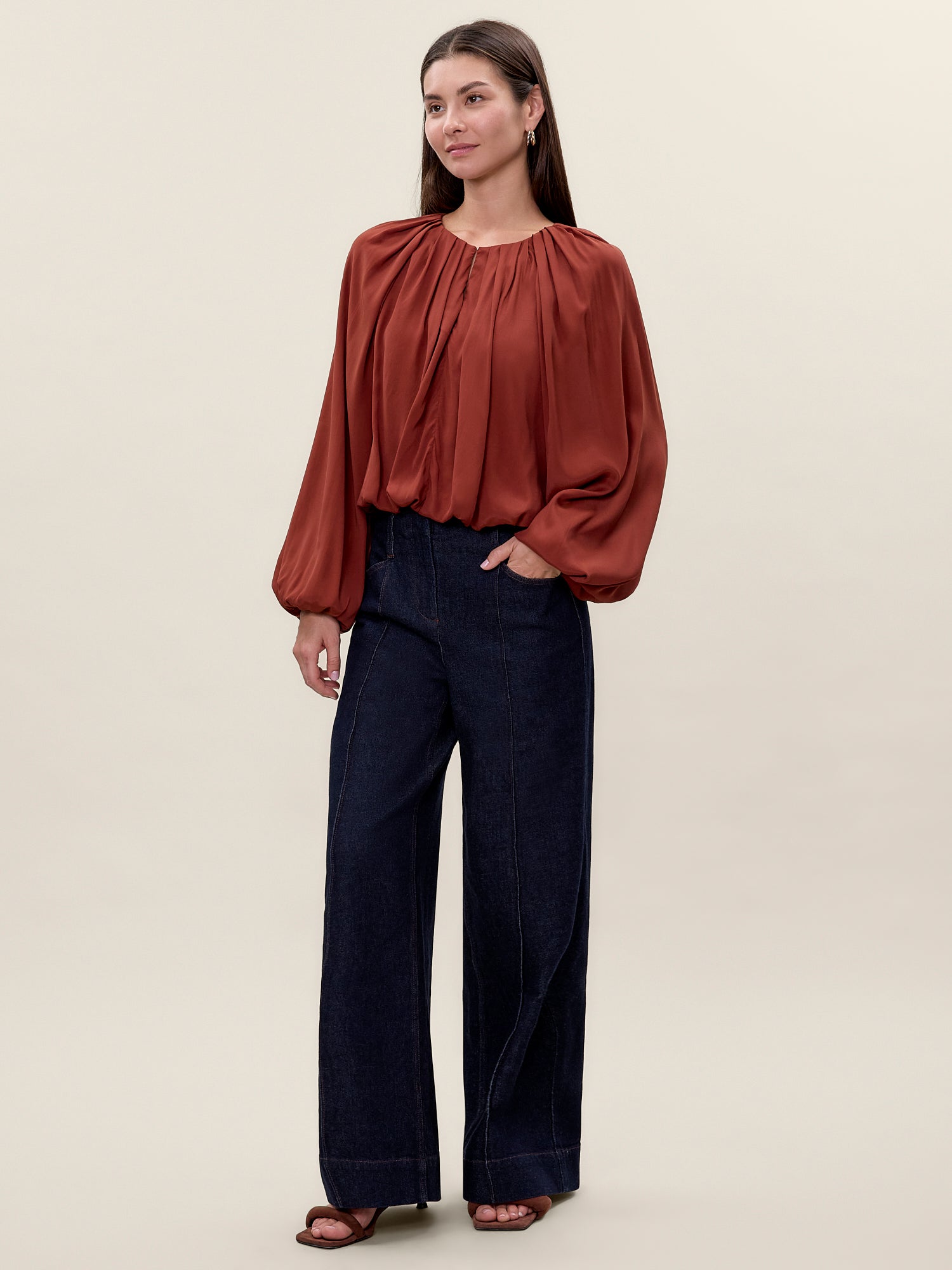 Carmen Denim Pant in Carmen Indigo by Rebecca Taylor