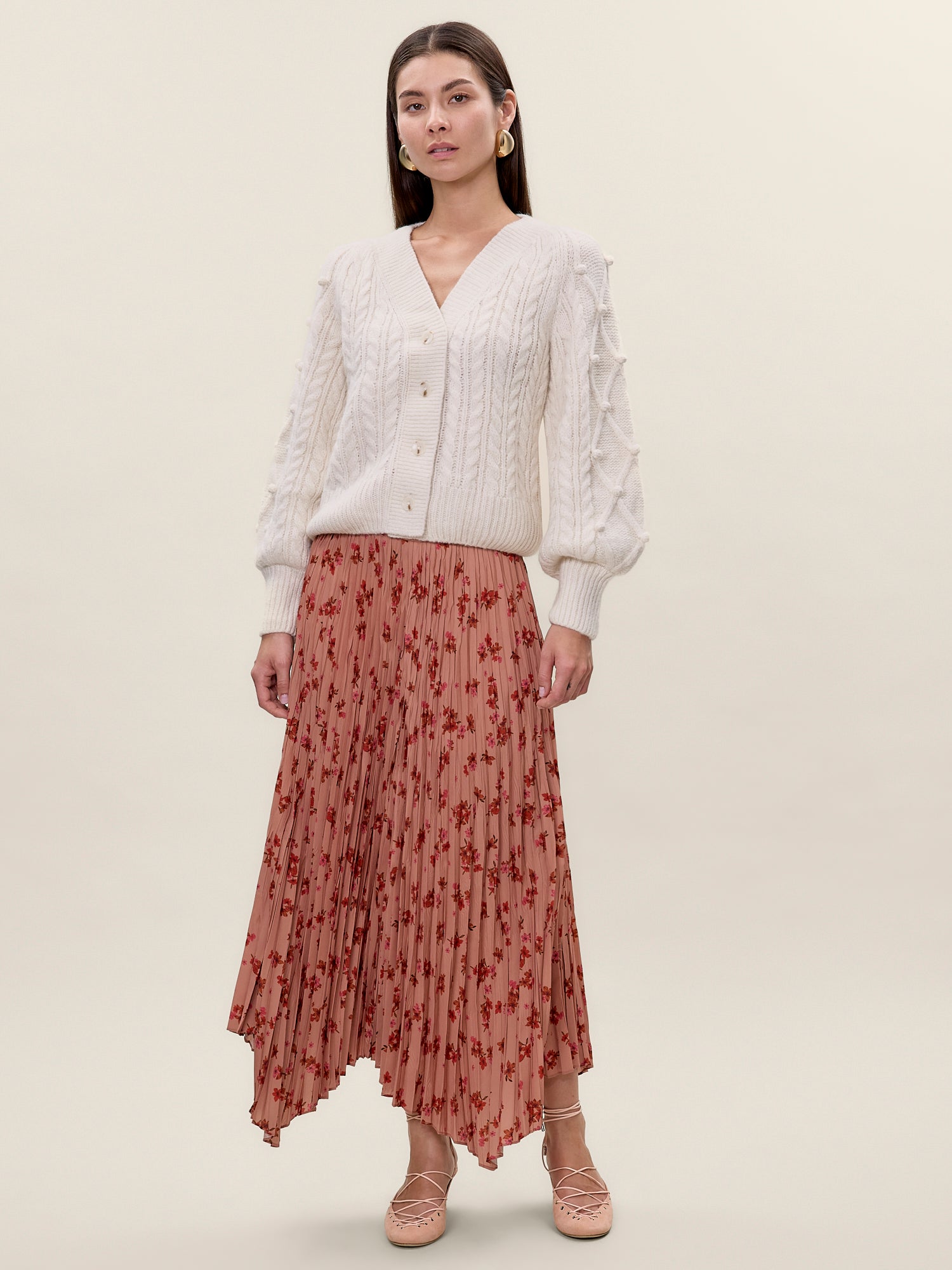  Petra Cardigan in Ivory by Rebecca Taylor