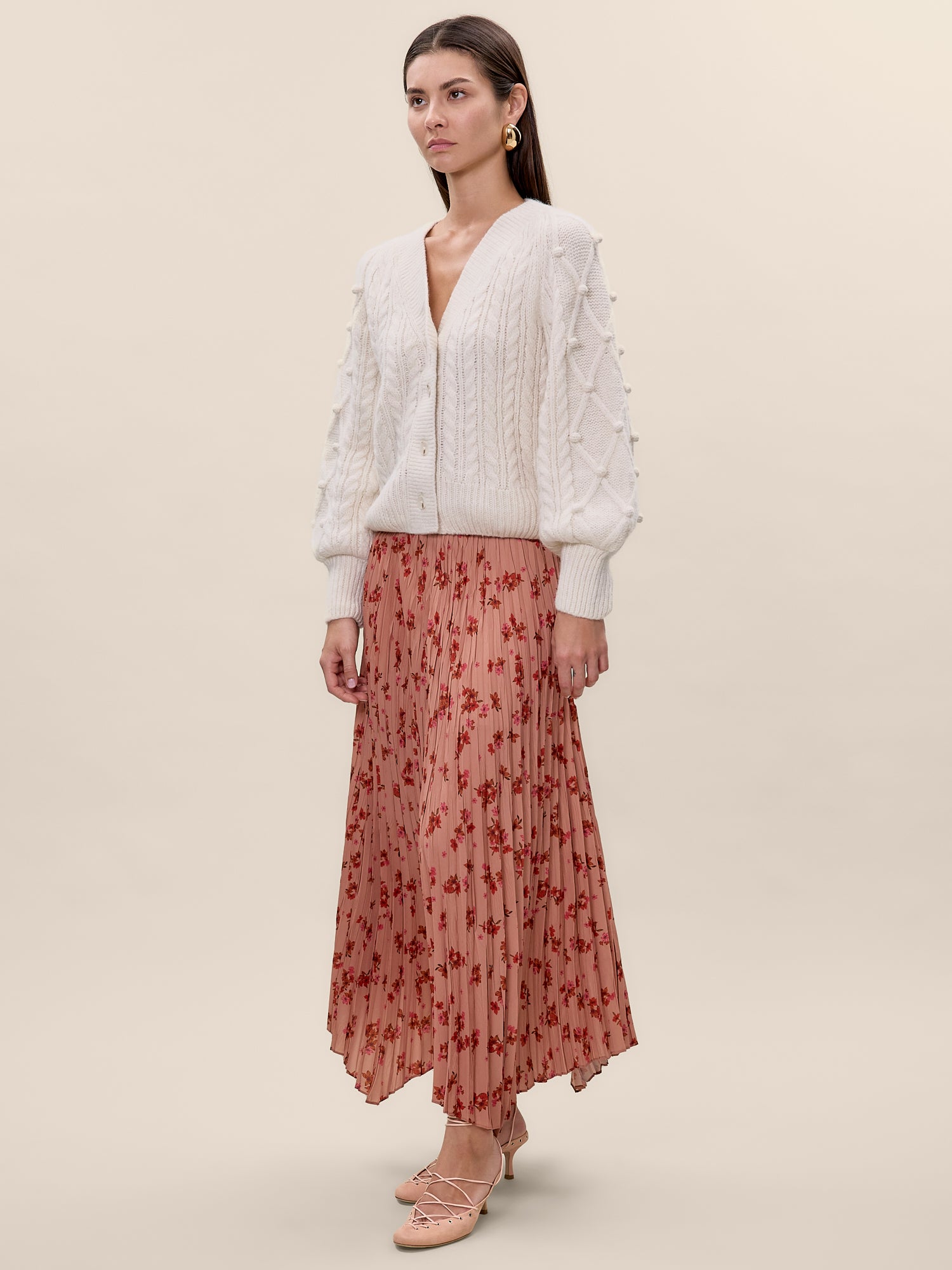  Celeste Skirt in Persimmon Multi by Rebecca Taylor