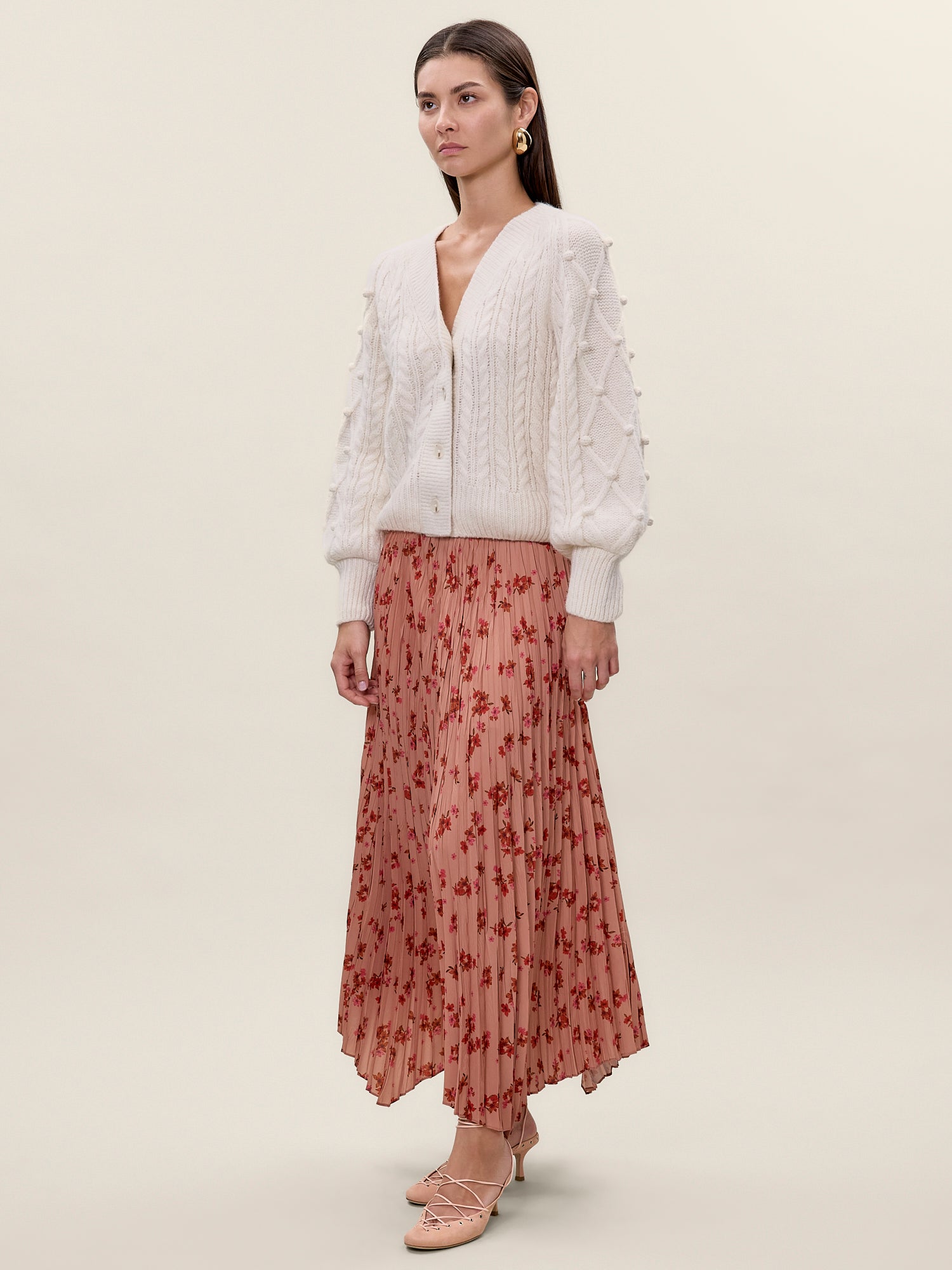  Petra Cardigan in Ivory by Rebecca Taylor