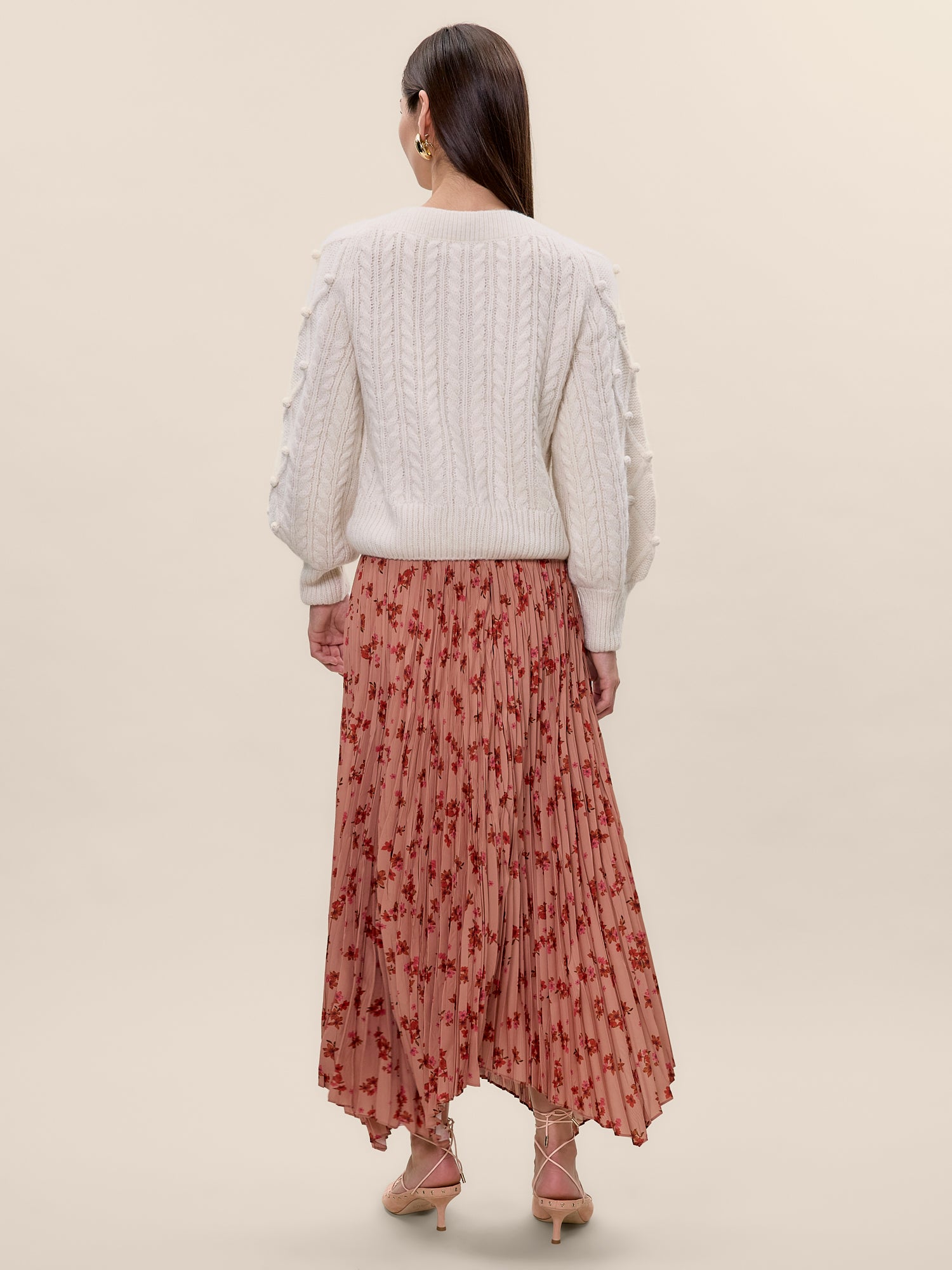  Celeste Skirt in Persimmon Multi by Rebecca Taylor