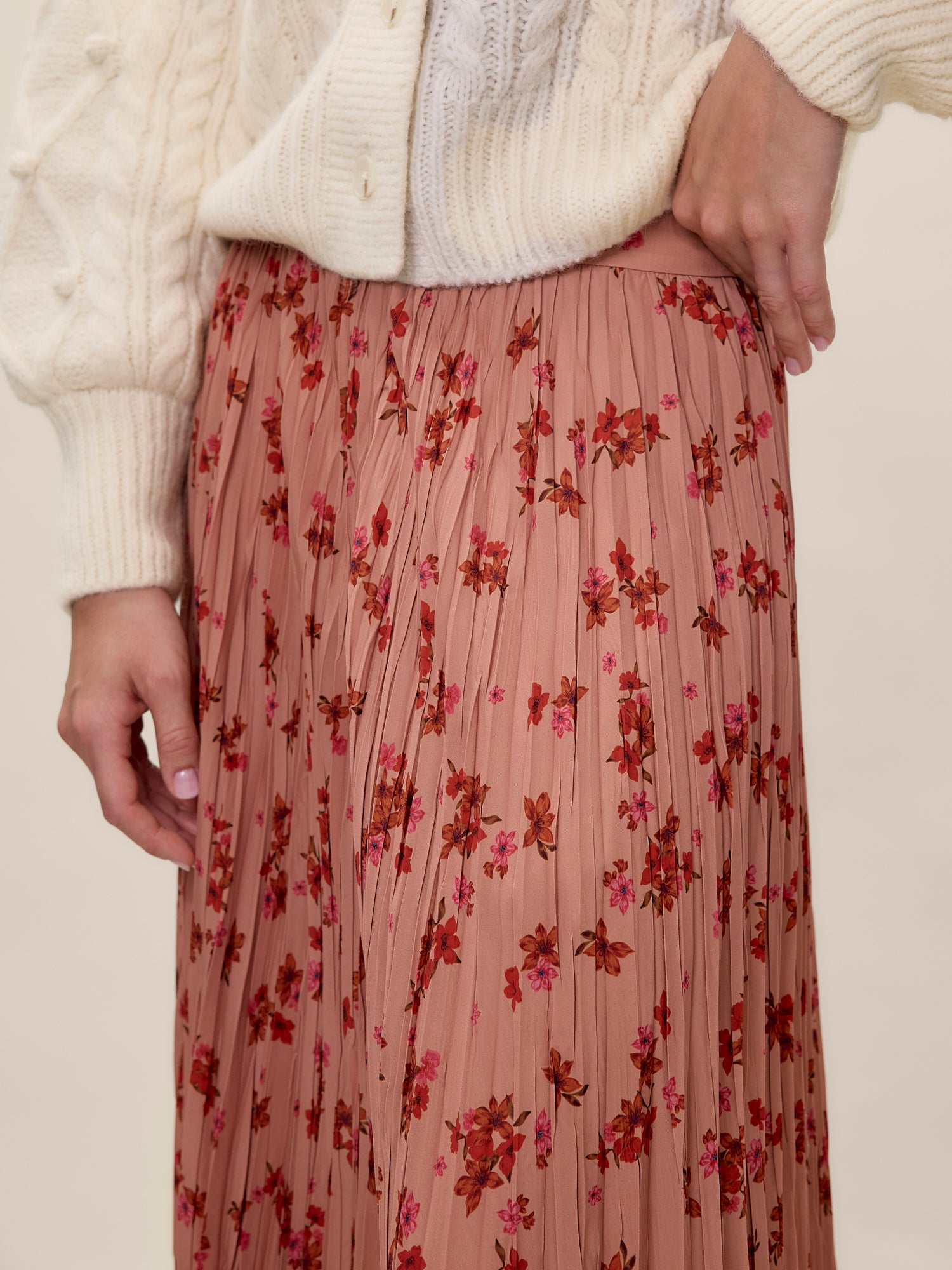  Celeste Skirt in Persimmon Multi by Rebecca Taylor