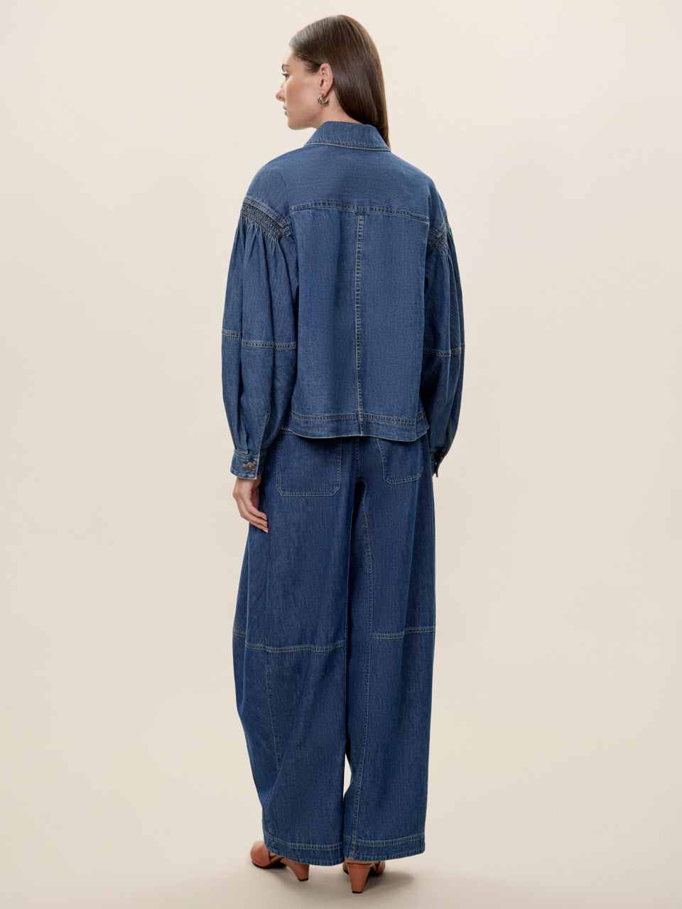  Edith Shirt Jacket in Edith Indigo by Rebecca Taylor