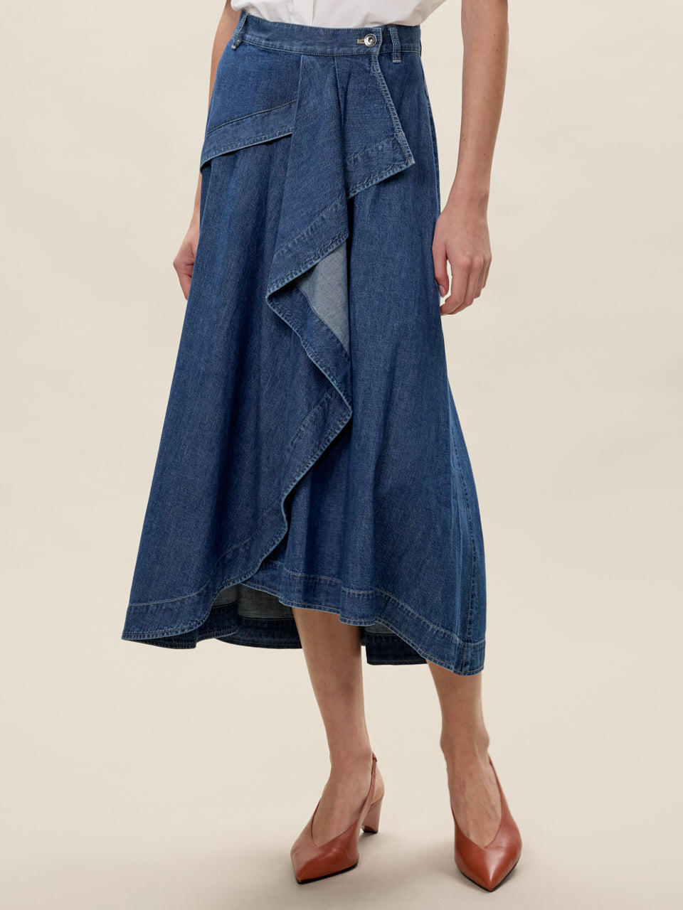  Edith Denim Skirt in Edith Indigo by Rebecca Taylor