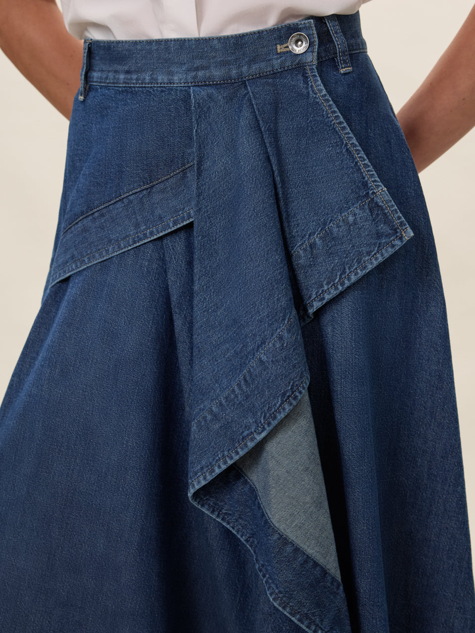  Edith Denim Skirt in Edith Indigo by Rebecca Taylor