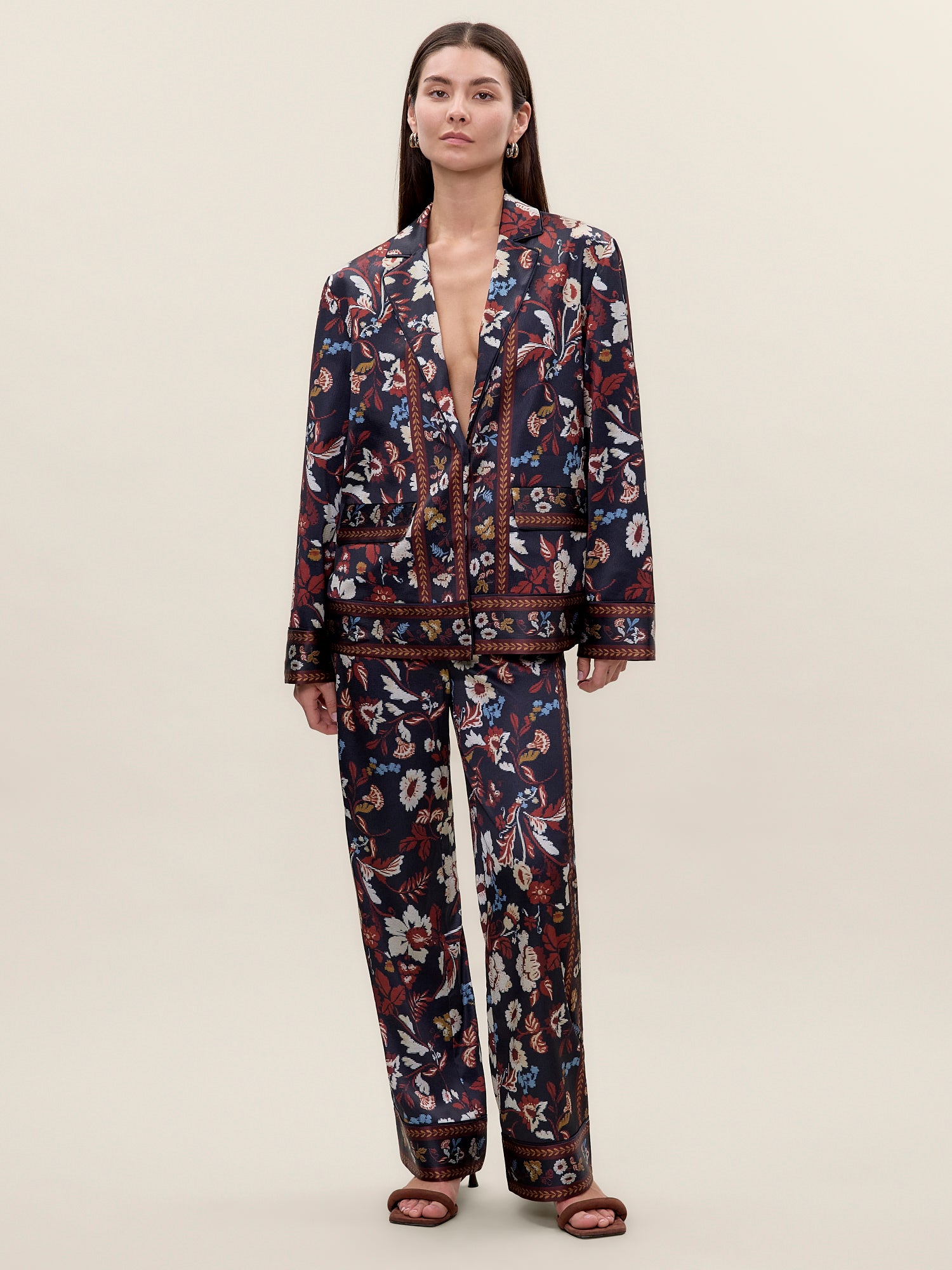  Selah Jacket in Navy Combo by Rebecca Taylor