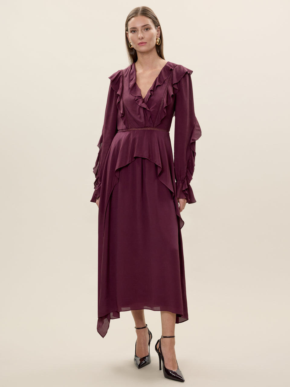  Lillith Dress in Mulberry by Rebecca Taylor