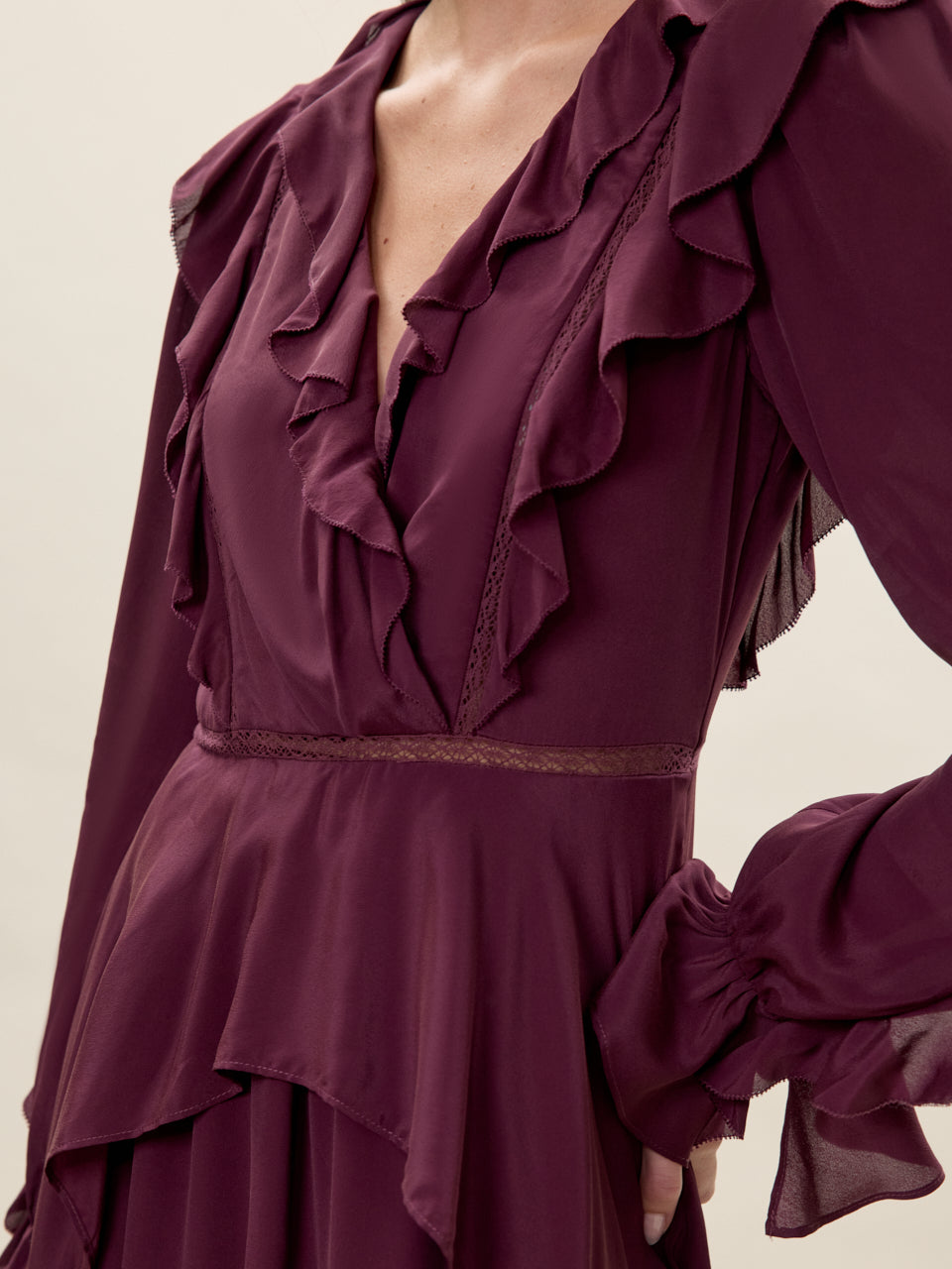  Lillith Dress in Mulberry by Rebecca Taylor