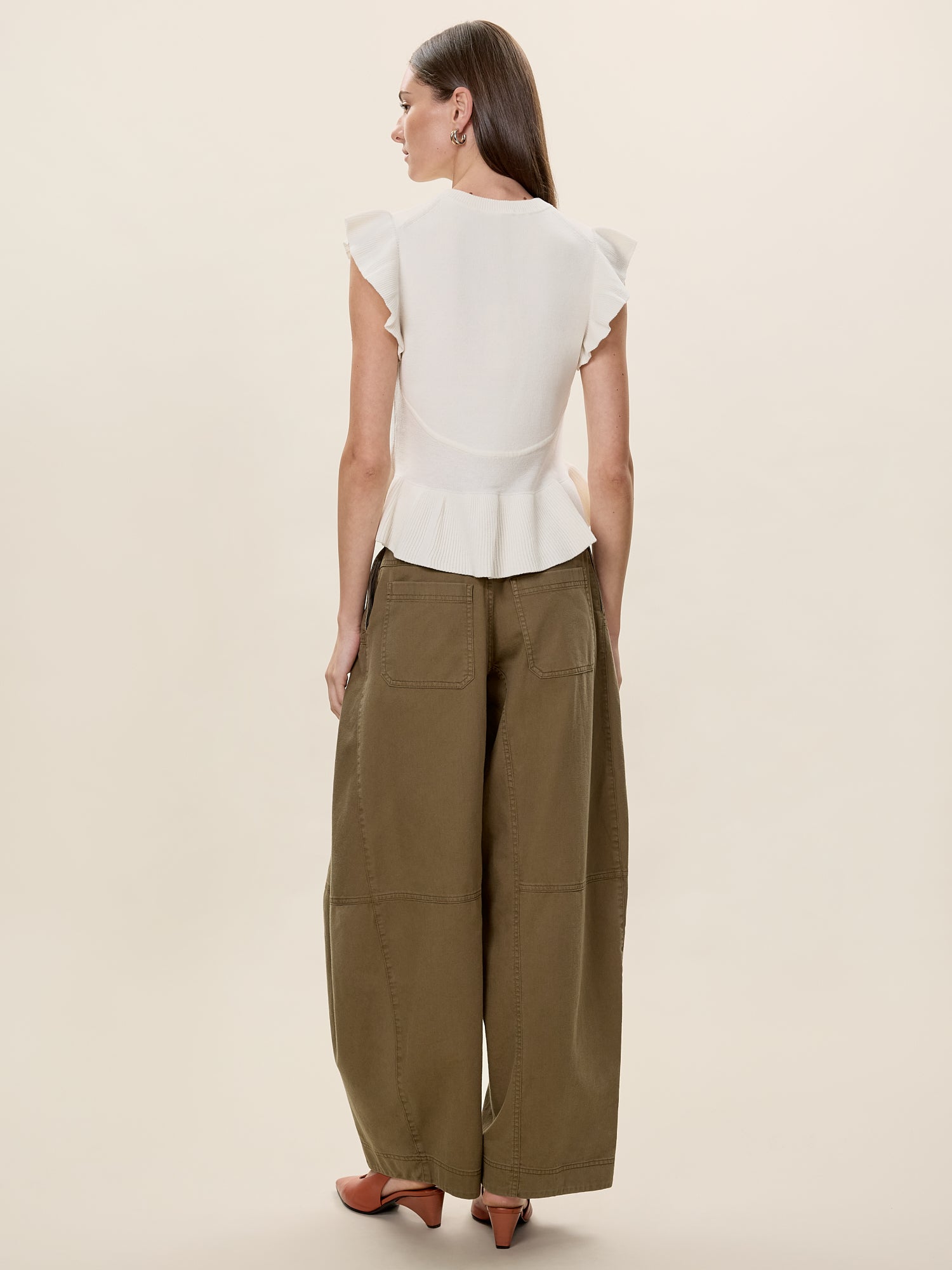  Rhea Knit Sweater in Ivory by Rebecca Taylor