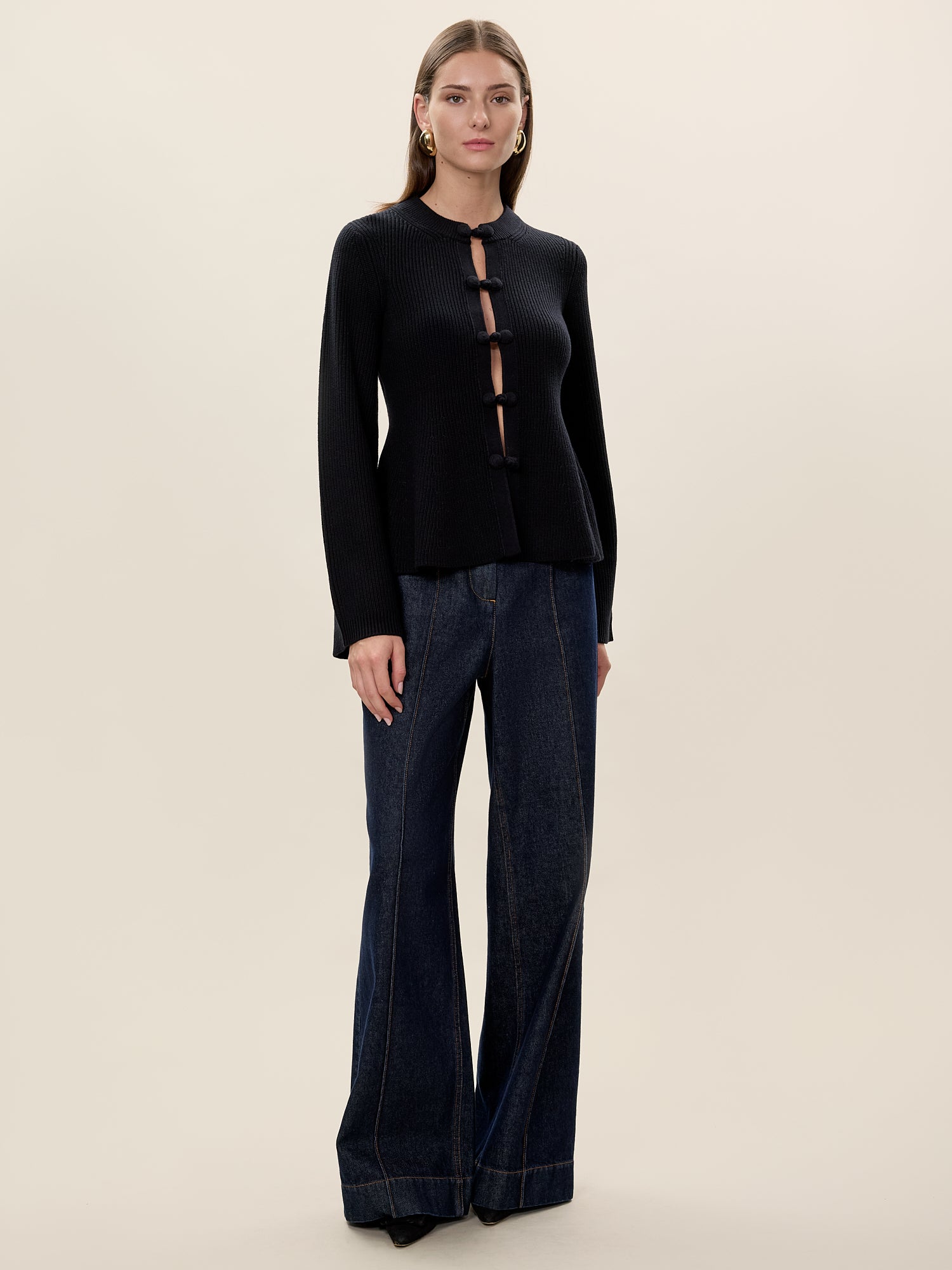 Rhea Knit Peplum Cardi