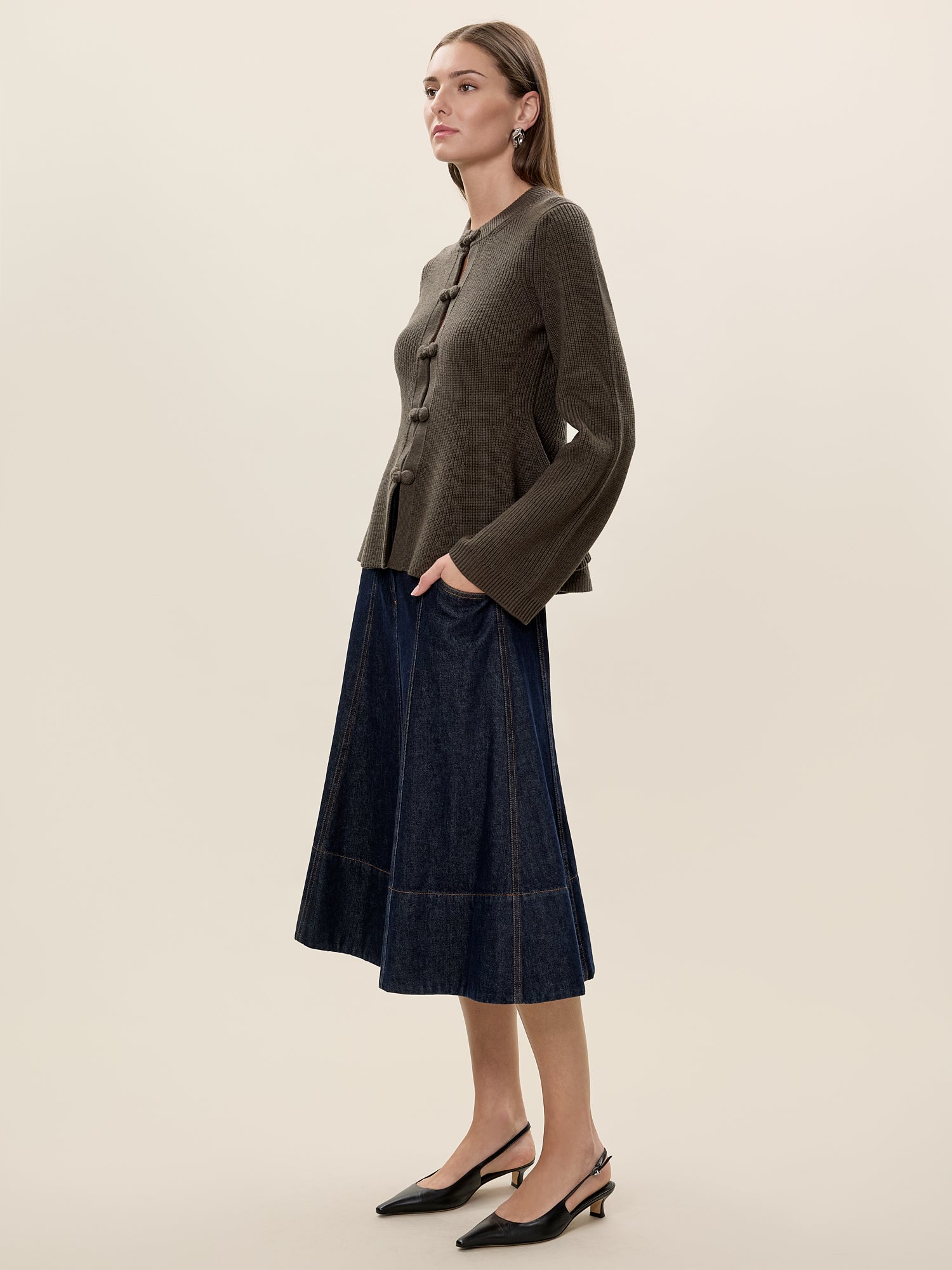 Rhea Knit Peplum Cardi