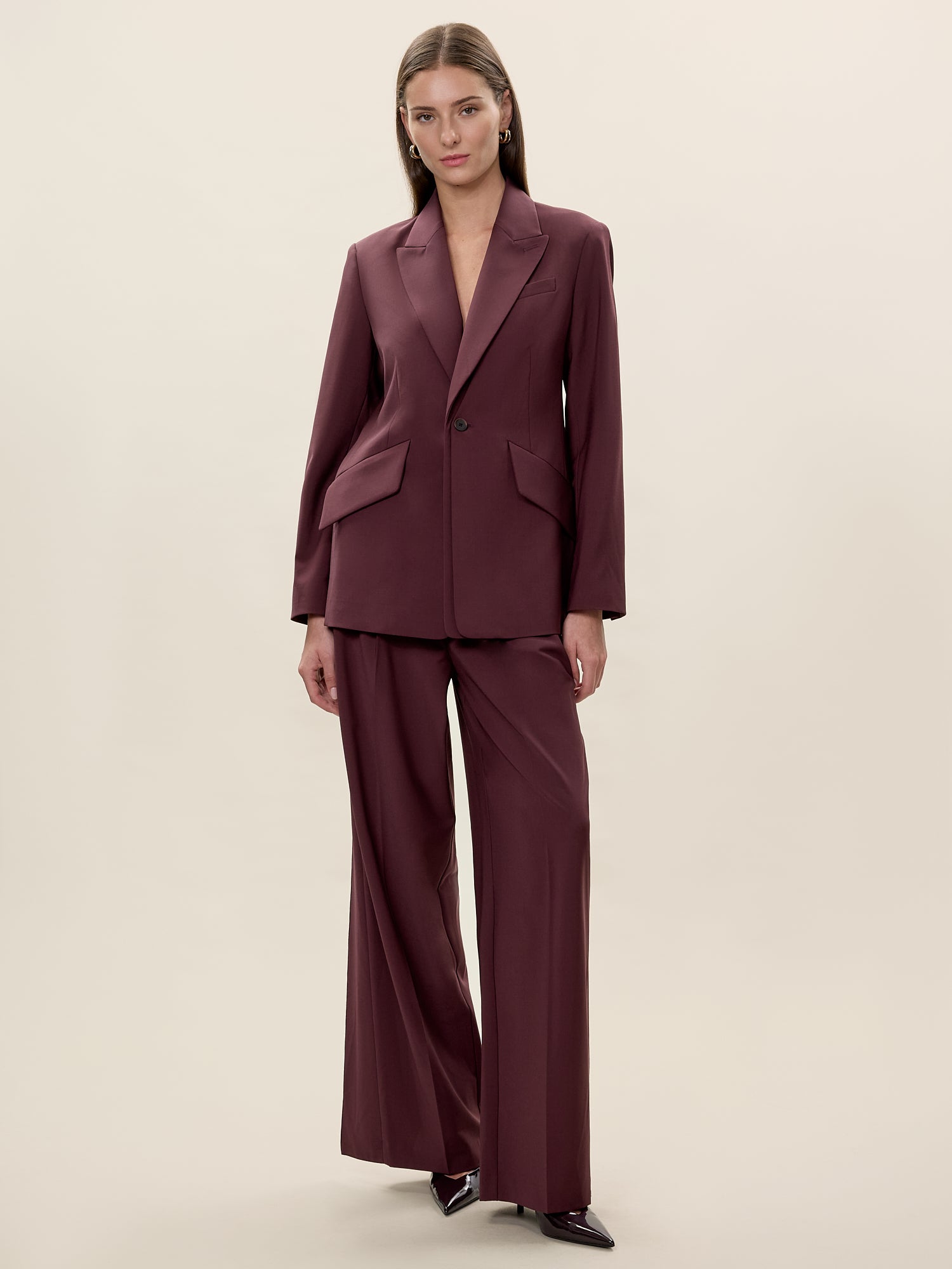  Stevie Blazer in Plum by Rebecca Taylor