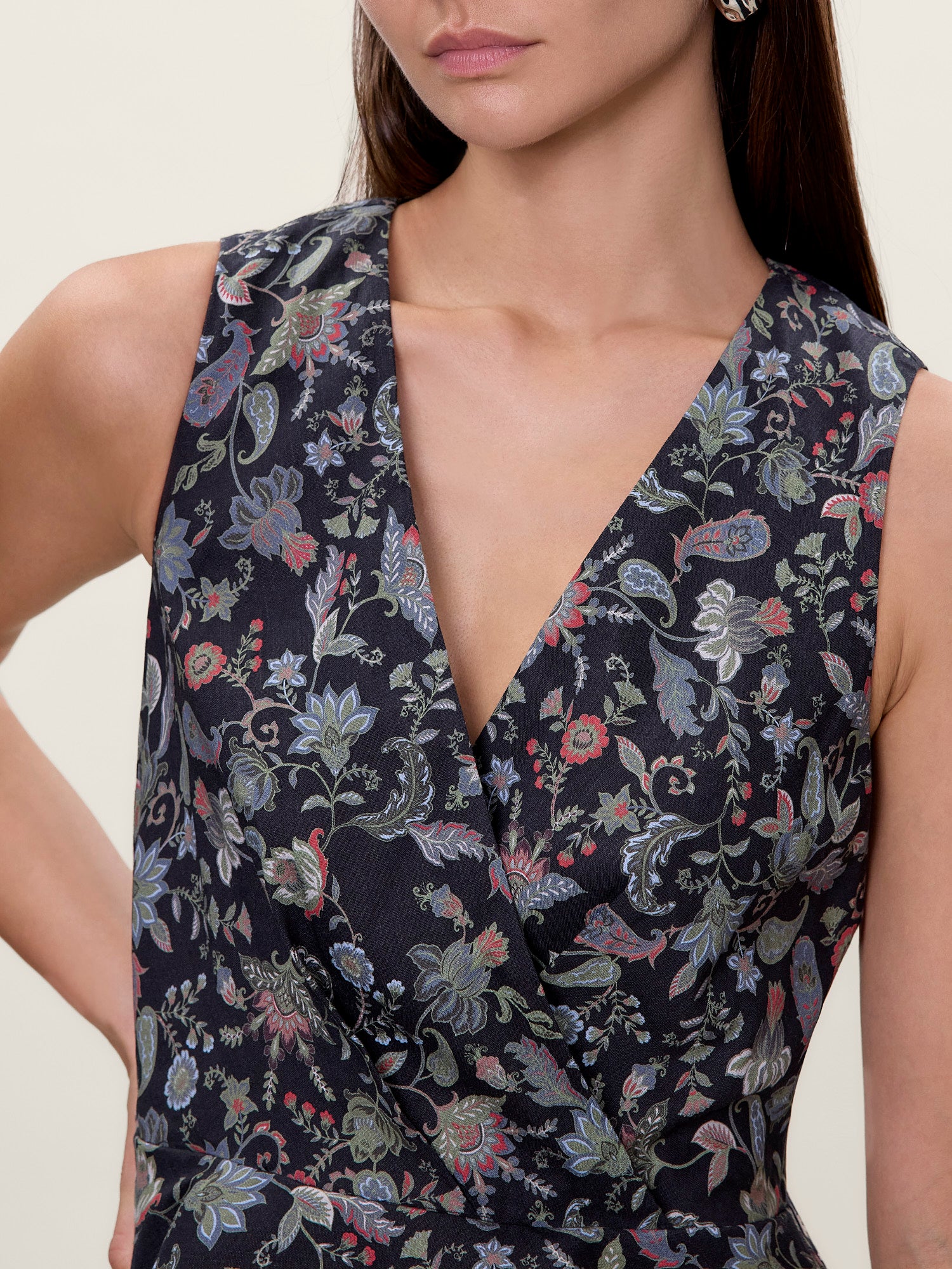 Aurelia Stretch Linen Dress