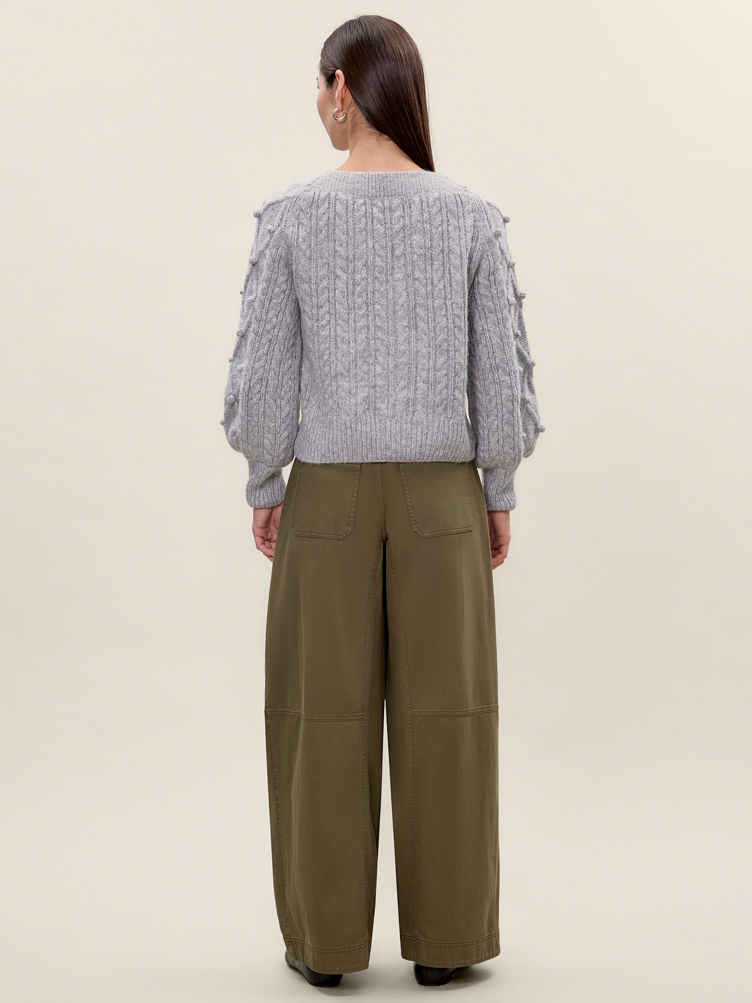  Petra Cardigan in Light Grey by Rebecca Taylor